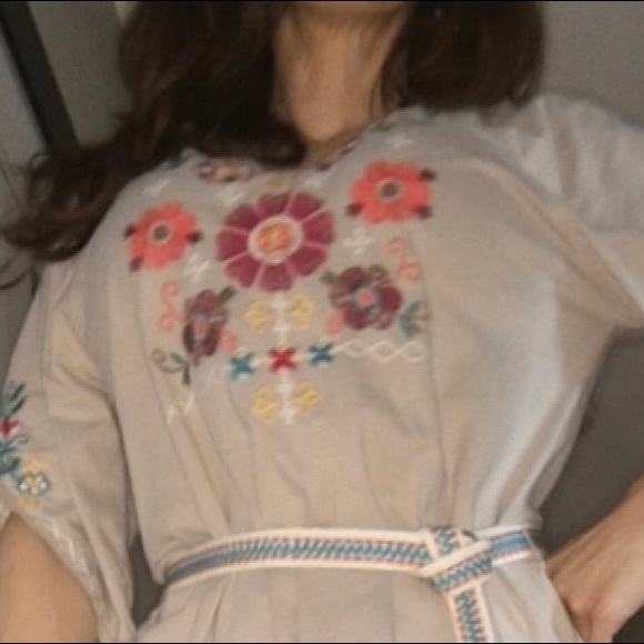 Johnny Was Floral Gypsy JWLA Long Tunic Top Dress - Picture 8 of 8